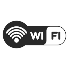 Wi-Fi router and laundry basket showing internet and laundry services at Unique Ladies PG